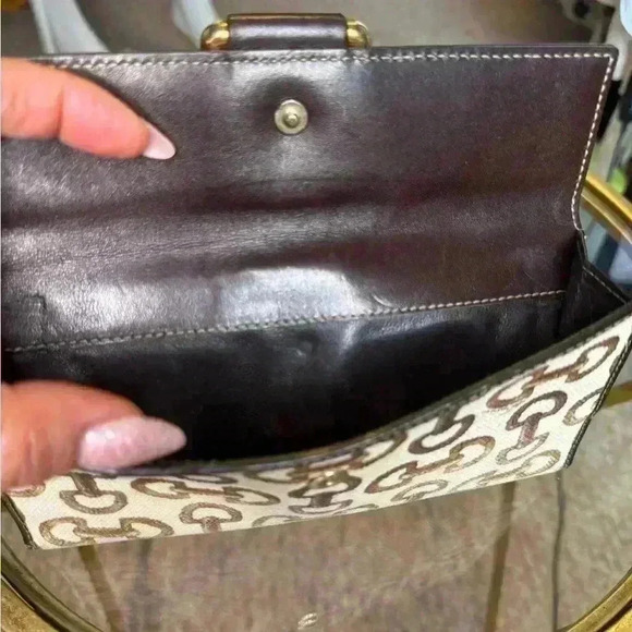 Gucci Horsebit canvas bamboo d ring continental wallet. - Picture 9 of 11